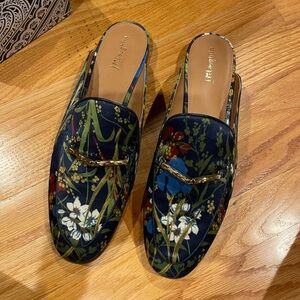 J. McLaughlin Midnight Floral Mules